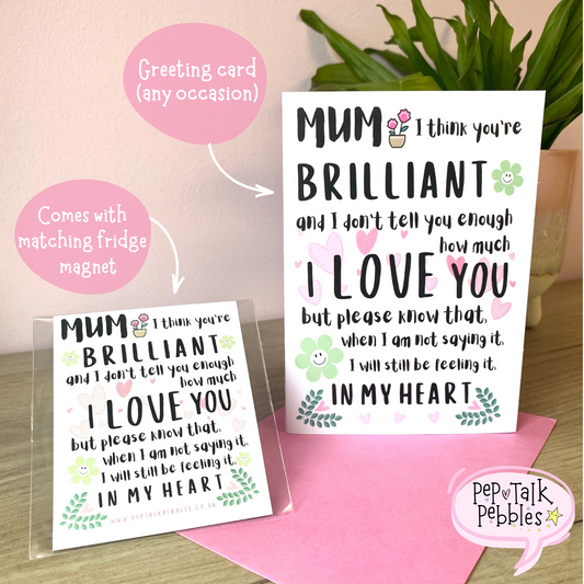 I Love You Mum Card