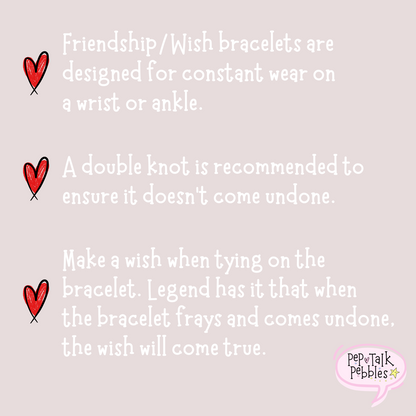 Believe Friendship/Wish Bracelet