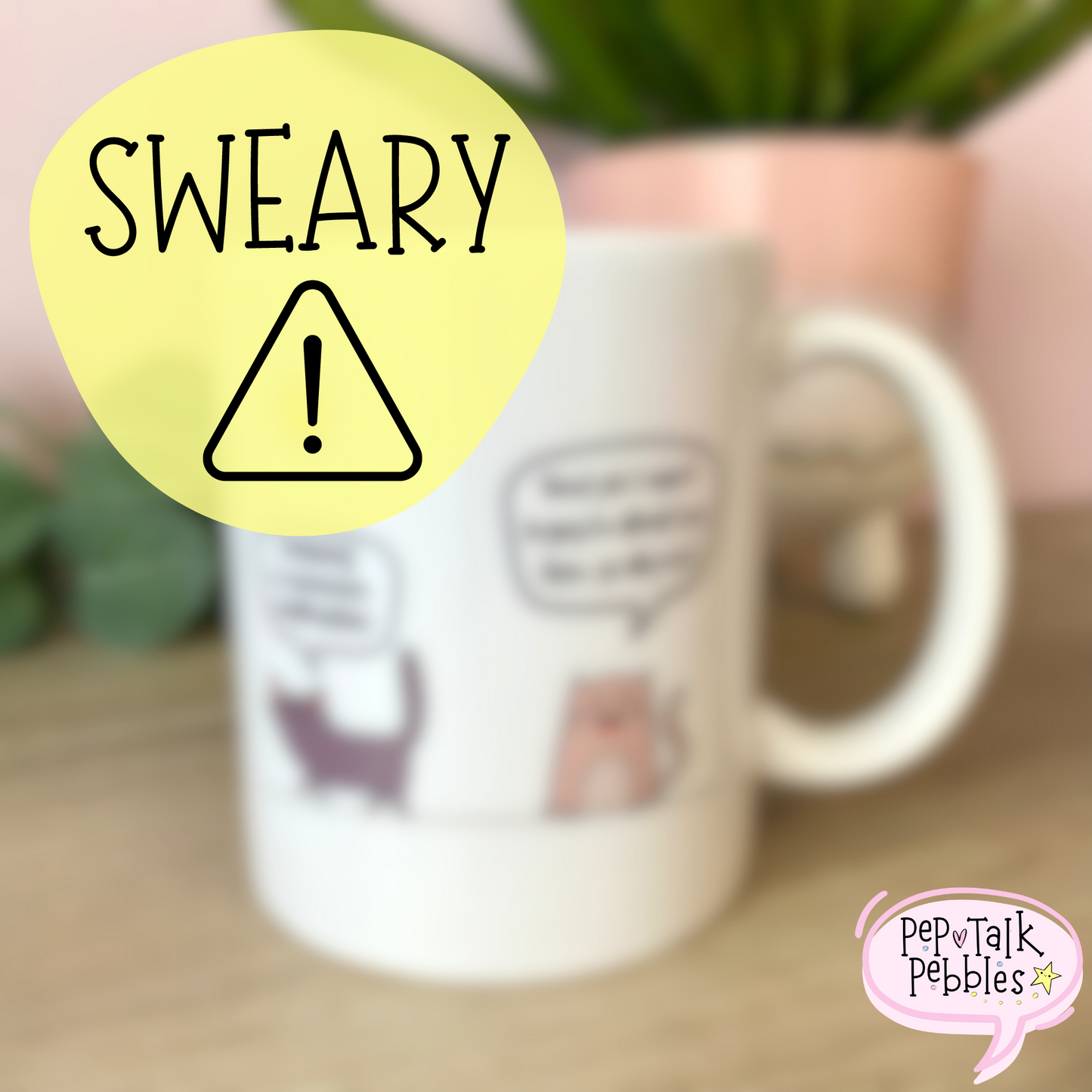 Funny Cat Mug, Super Sweary