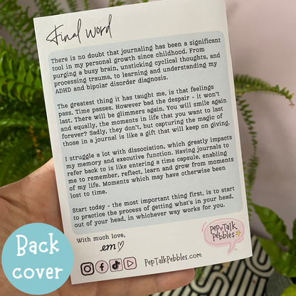 A Guide to Journaling, Self Help Zine, Self Care Mini Zine, Journal Prompts, Mental Health Gift