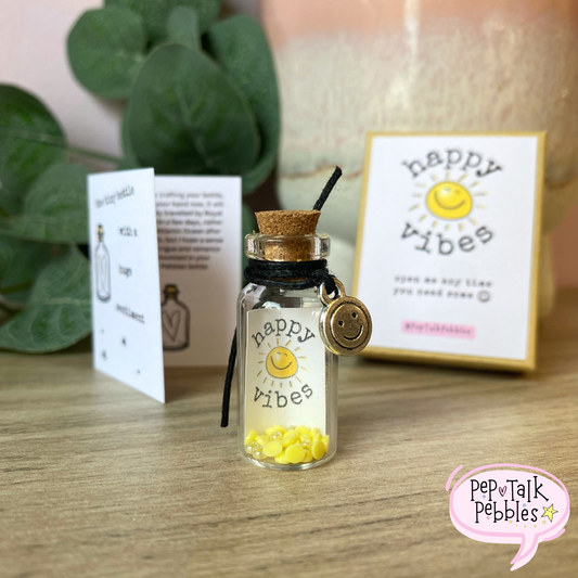 Happy Vibes, Message in a Bottle Gift